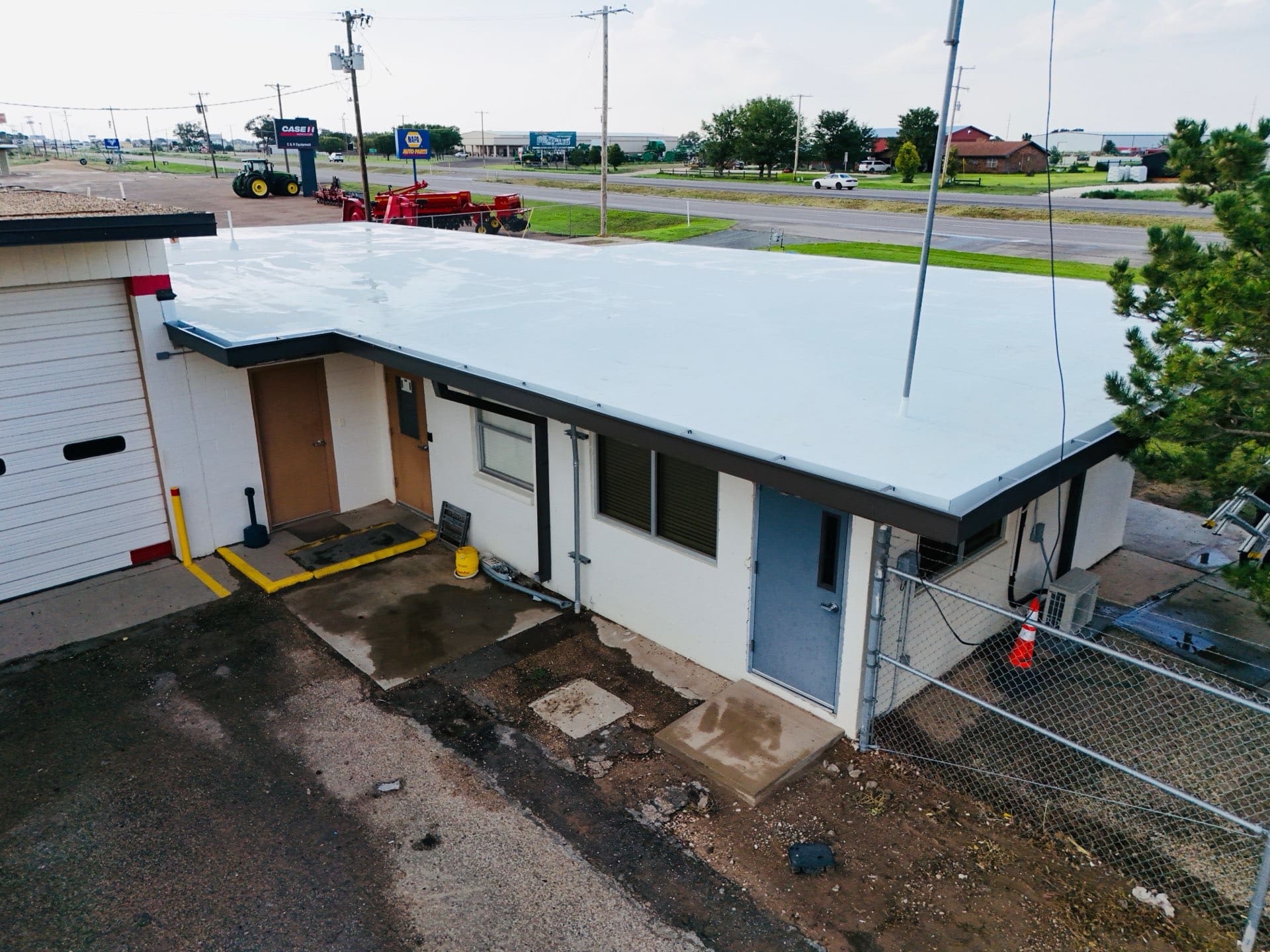 completed tpo roofing