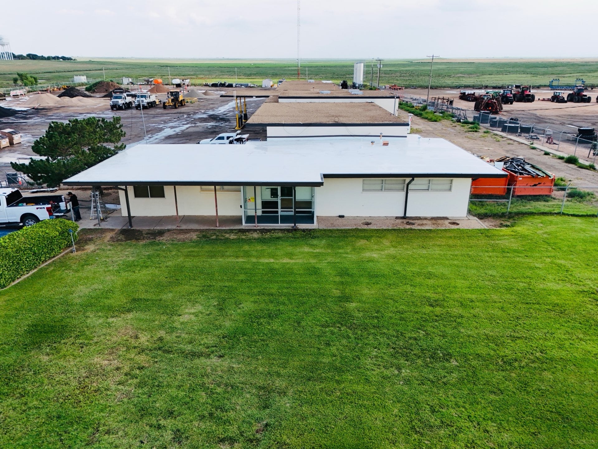 After completed tpo roofing