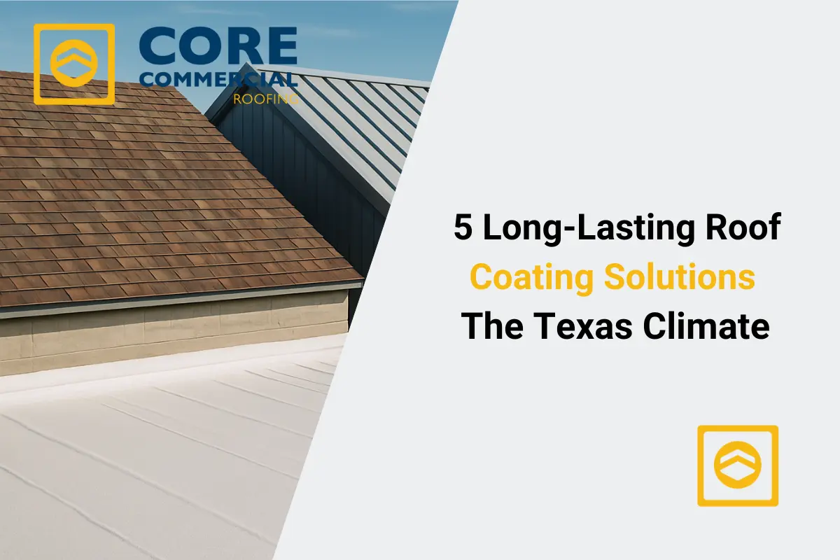 Coated roof surface close-up